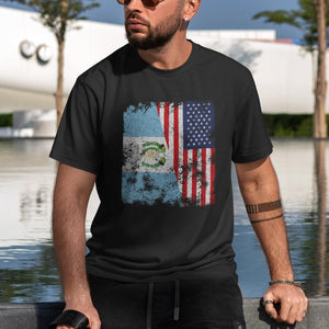 Guatemala USA Flag - Half American T-Shirt