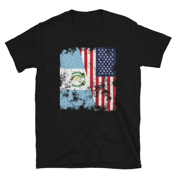 Guatemala USA Flag - Half American T-Shirt