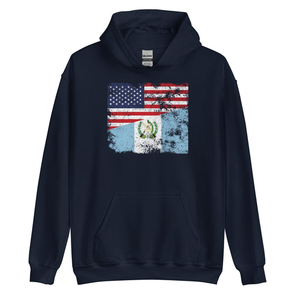 Guatemala USA Flag Hoodie