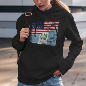 Guatemala USA Flag Hoodie