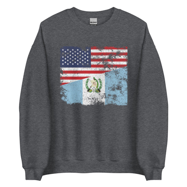 Guatemala USA Flag Sweatshirt