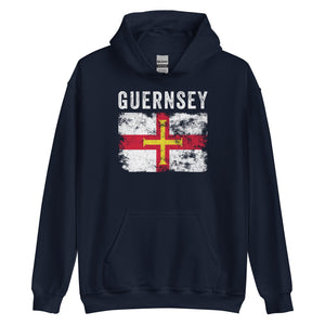 Guernsey Flag Distressed - Guernsey Flag Hoodie