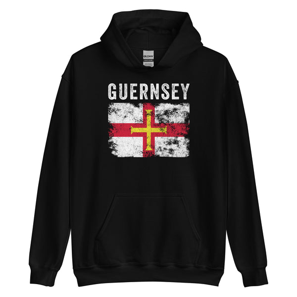 Guernsey Flag Distressed - Guernsey Flag Hoodie