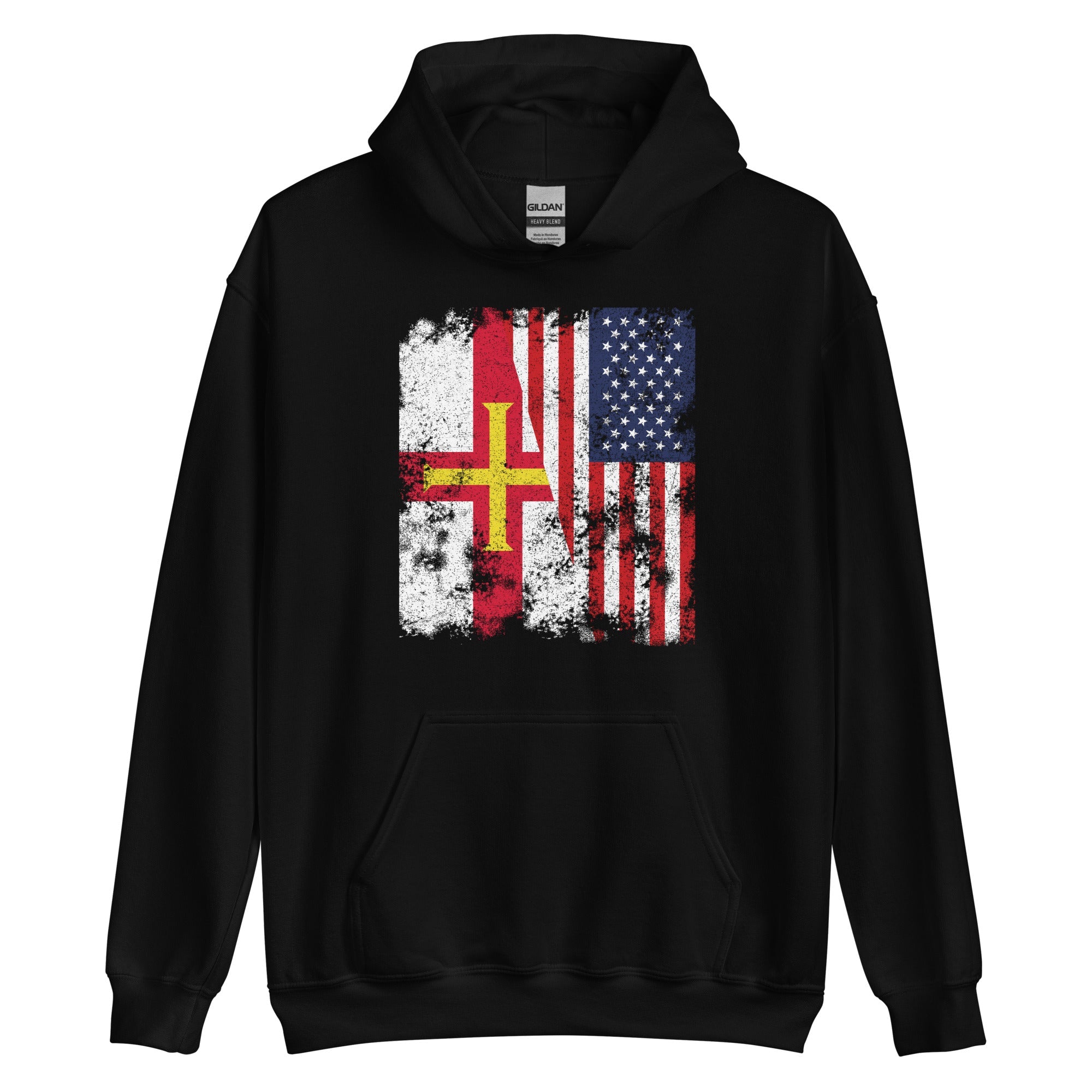 Guernsey USA Flag - Half American Hoodie