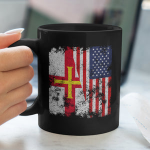Guernsey USA Flag - Half American Mug