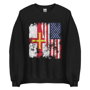 Guernsey USA Flag - Half American Sweatshirt