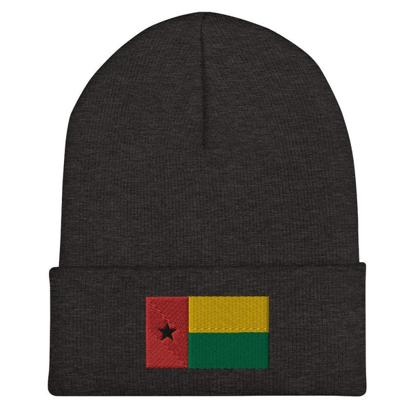 Guinea Bissau Flag Beanie - Embroidered Winter Hat