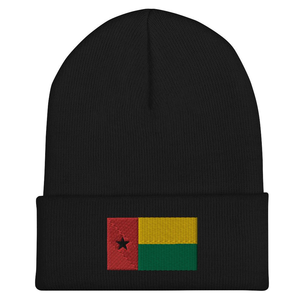 Guinea Bissau Flag Beanie - Embroidered Winter Hat