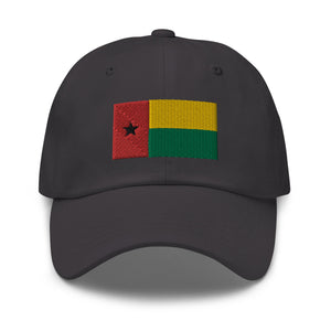 Guinea Bissau Flag Cap - Adjustable Embroidered Dad Hat