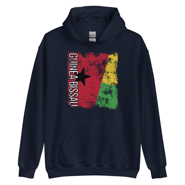 Guinea Bissau Flag - Distressed Flag Hoodie