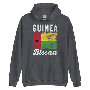 Guinea Bissau Flag Distressed Hoodie