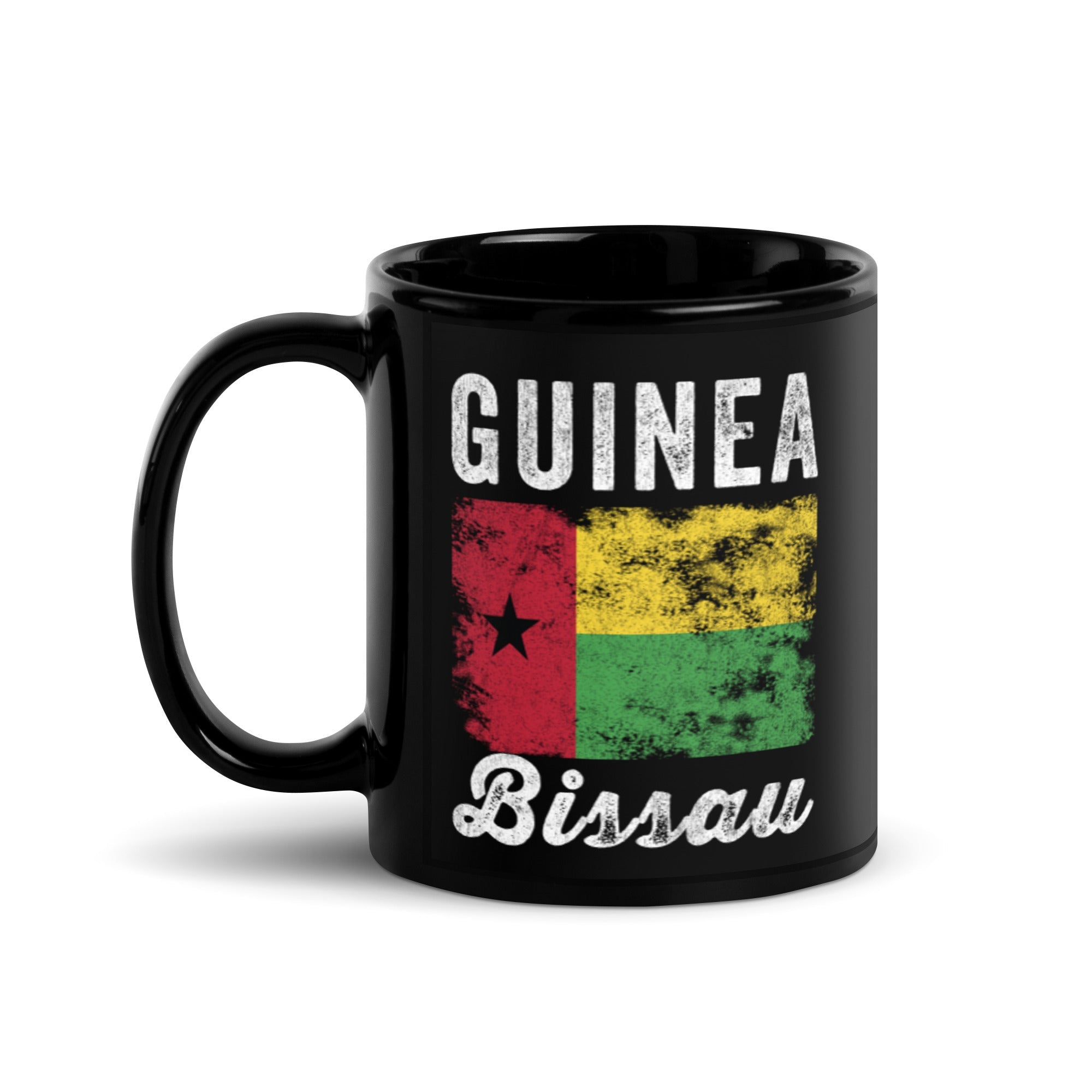 Guinea Bissau Flag Distressed Mug