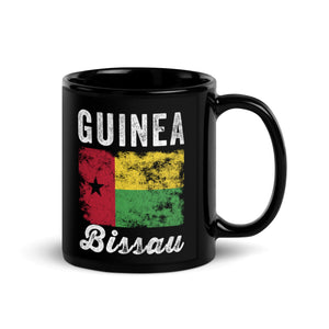 Guinea Bissau Flag Distressed Mug