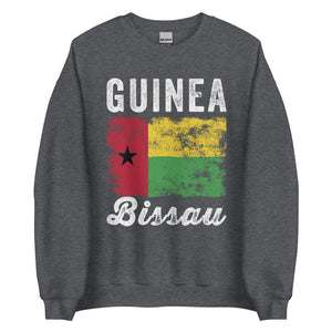 Guinea Bissau Flag Distressed Sweatshirt