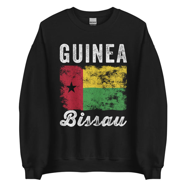 Guinea Bissau Flag Distressed Sweatshirt