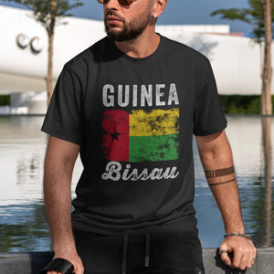 Guinea Bissau Flag Distressed T-Shirt