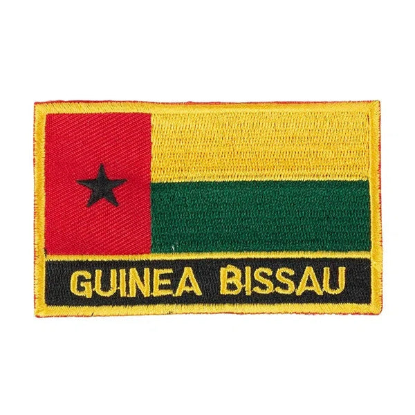 Guinea Bissau Flag Patch - Sew On/Iron On Patch