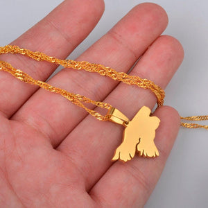 Guinea Bissau Map Necklace