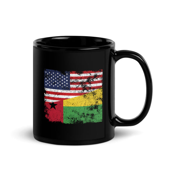 Guinea Bissau USA Flag Mug