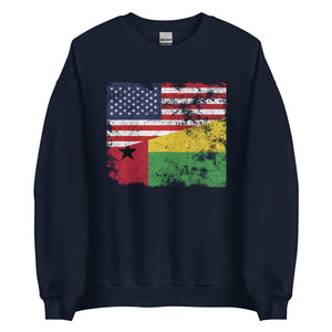 Guinea Bissau USA Flag Sweatshirt