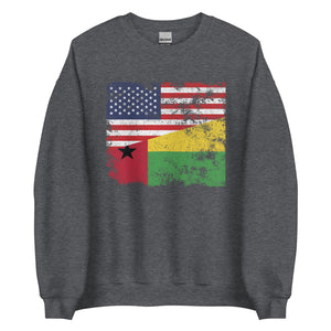 Guinea Bissau USA Flag Sweatshirt