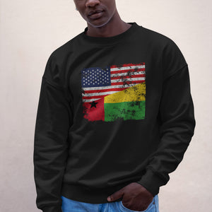 Guinea Bissau USA Flag Sweatshirt