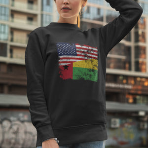 Guinea Bissau USA Flag Sweatshirt