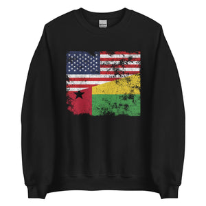 Guinea Bissau USA Flag Sweatshirt