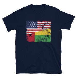 Guinea Bissau USA Flag T-Shirt