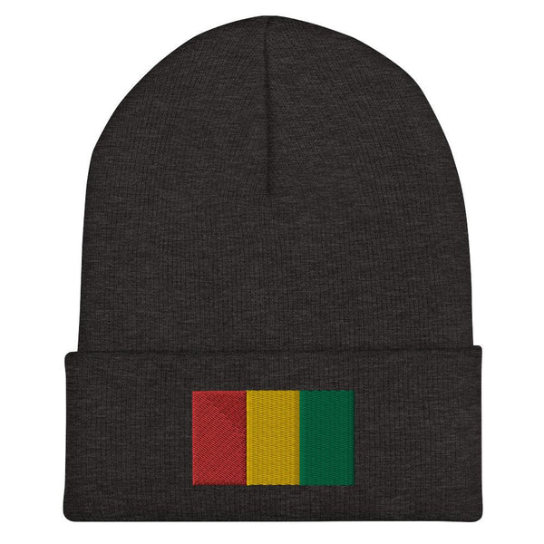 Guinea Flag Beanie - Embroidered Winter Hat