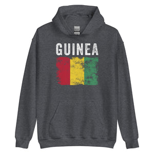 Guinea Flag Distressed - Guinean Flag Hoodie