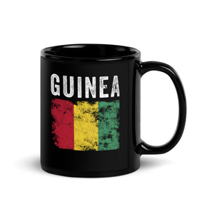 Guinea Flag Distressed - Guinean Flag Mug