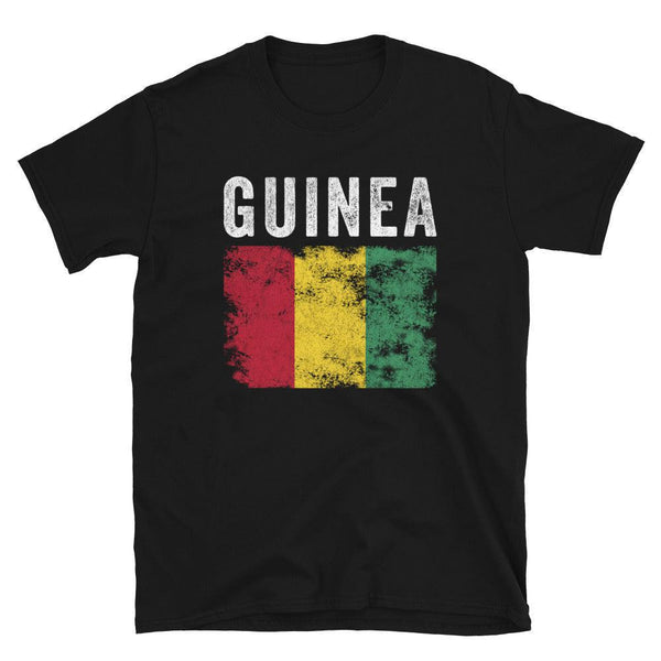 Guinea Flag Distressed - Guinean Flag T-Shirt