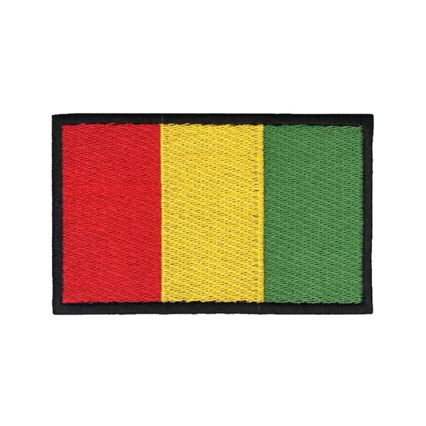 Guinea Flag Patch - Iron On/Hook & Loop Patch