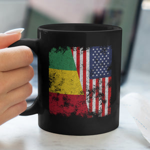 Guinea USA Flag - Half American Mug