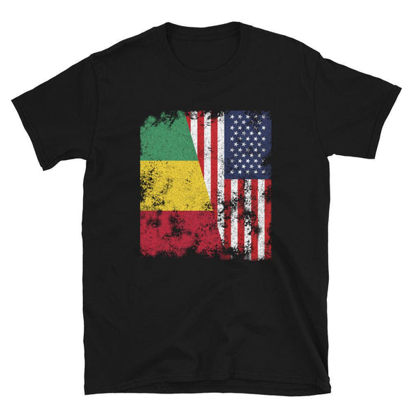 Guinea USA Flag - Half American T-Shirt