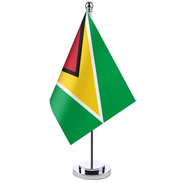 Guyana Desk Flag - Small Office Table Flag