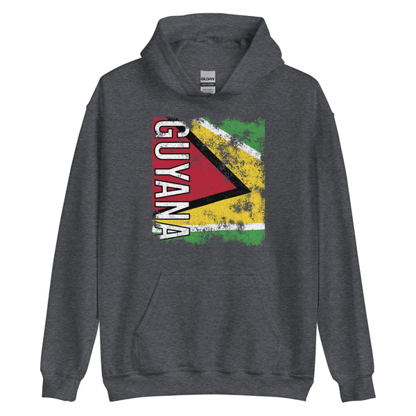 Guyana Flag - Distressed Flag Hoodie