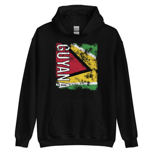 Guyana Flag - Distressed Flag Hoodie