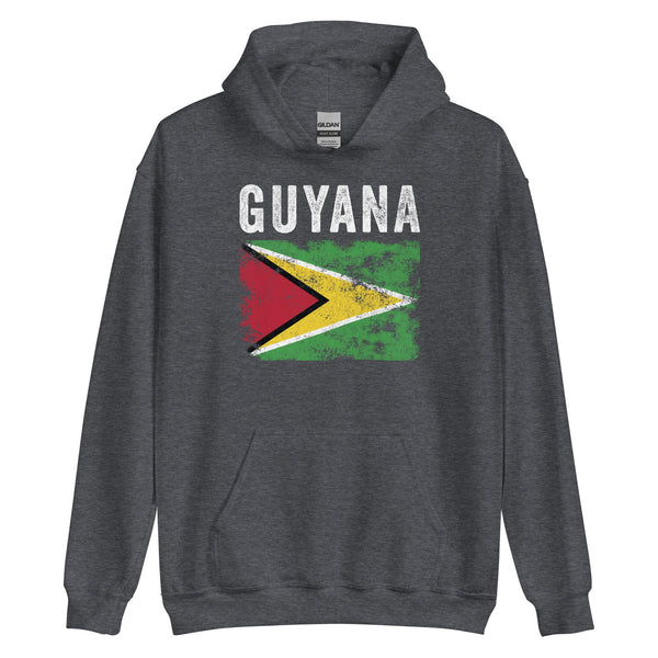 Guyana Flag Distressed - Guyanese Flag Hoodie