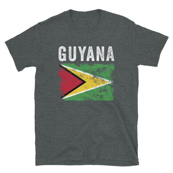 Guyana Flag Distressed - Guyanese Flag T-Shirt