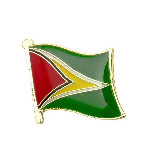 Guyana Flag Lapel Pin - Enamel Pin Flag