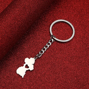 Guyana Map Keychain