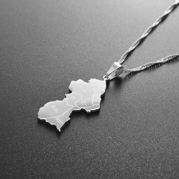 Guyana Map Necklace