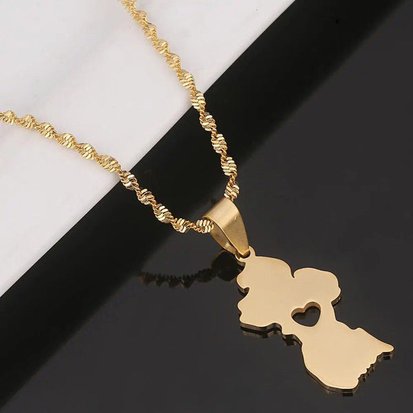 Guyana Map Necklace