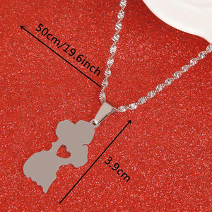 Guyana Map Necklace