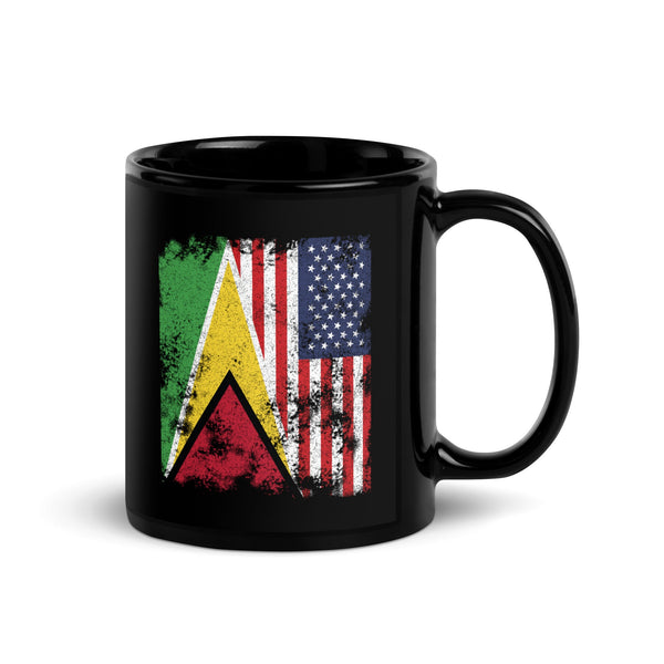 Guyana USA Flag - Half American Mug