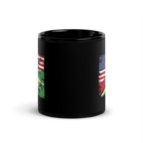 Guyana USA Flag Mug