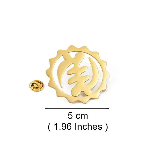 Gye Nyame Flag Lapel Pin - Enamel Pin Flag