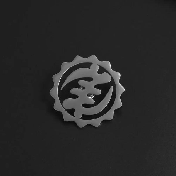 Gye Nyame Flag Lapel Pin - Enamel Pin Flag